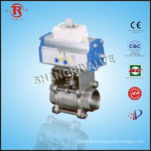 pneumatic 3-pc ball valve